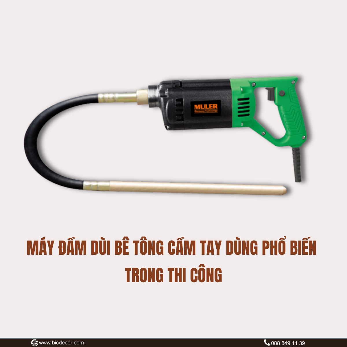Đầm Dùi Bê Tông Đúng Kỹ Thuật